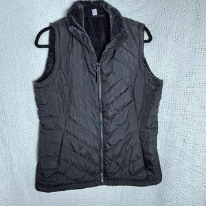 Women's Black Quilted Vest